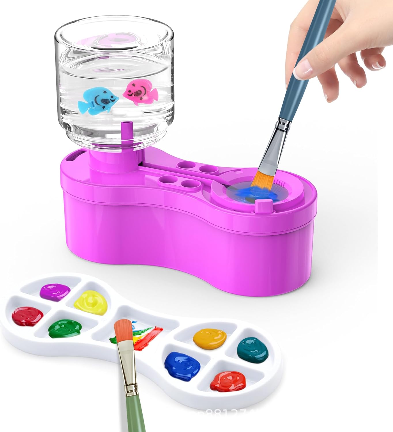 2026 New Version Paint Brush Cleaner and Washer - Advanced Leak-Resistant Design for Acrylic, Watercolor & Water-Based Paints