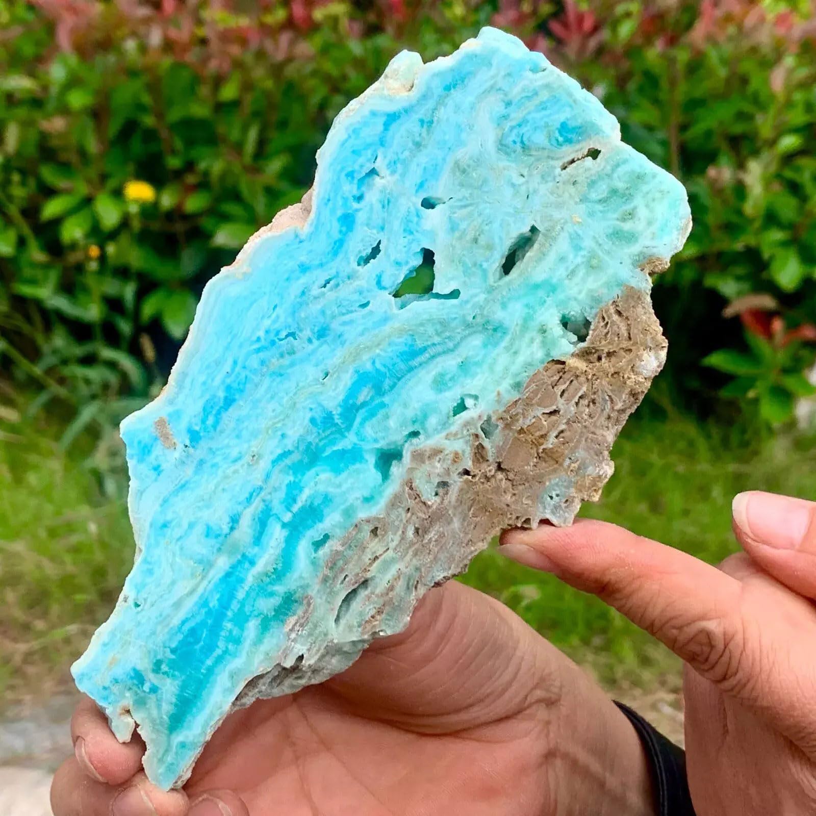 Rebanada De Hemimorfita De Cristal Natural, EspéCimen De Mineral De Hemimorfita, Cristales Curativos Naturales, Piedra En Bruto, Piedras Preciosas, Adorno De Escritorio,80~180g