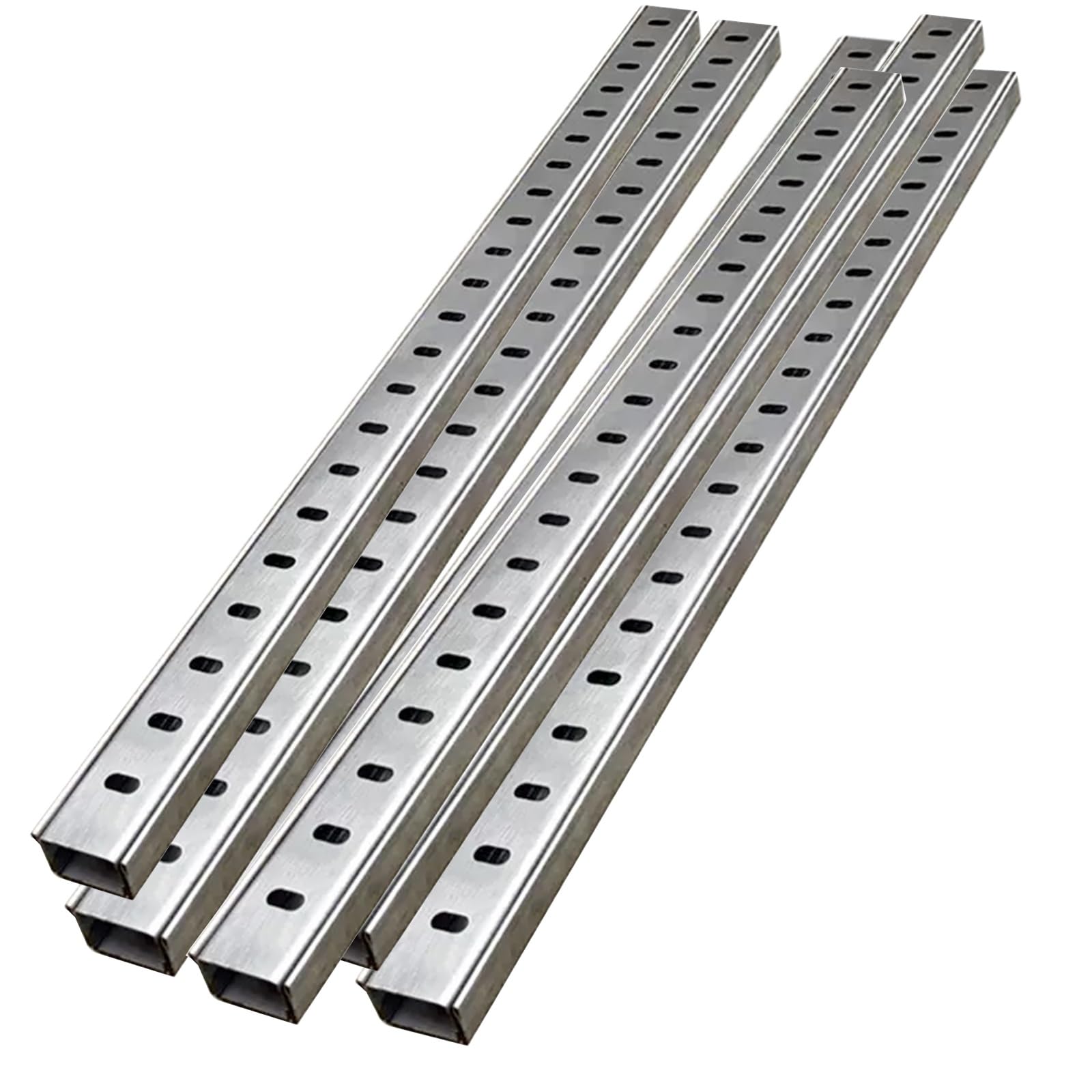 WQPMNYG Trench Drain for Concrete Floor with Stainless Steel Cover, Slim Patio Drain Channel for Driveway Drainage System
