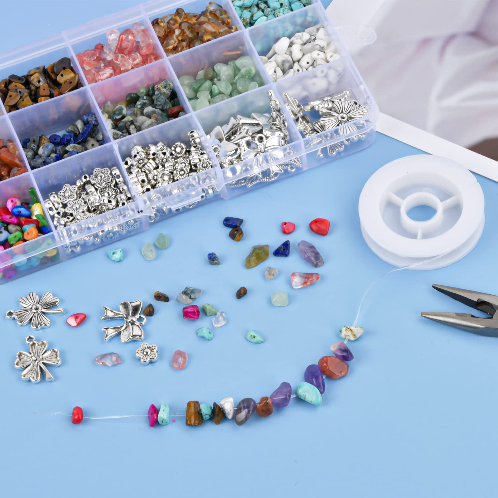 Pietre Preziose Assortite Naturali A Forma Di Cuore Perline - Foto 9