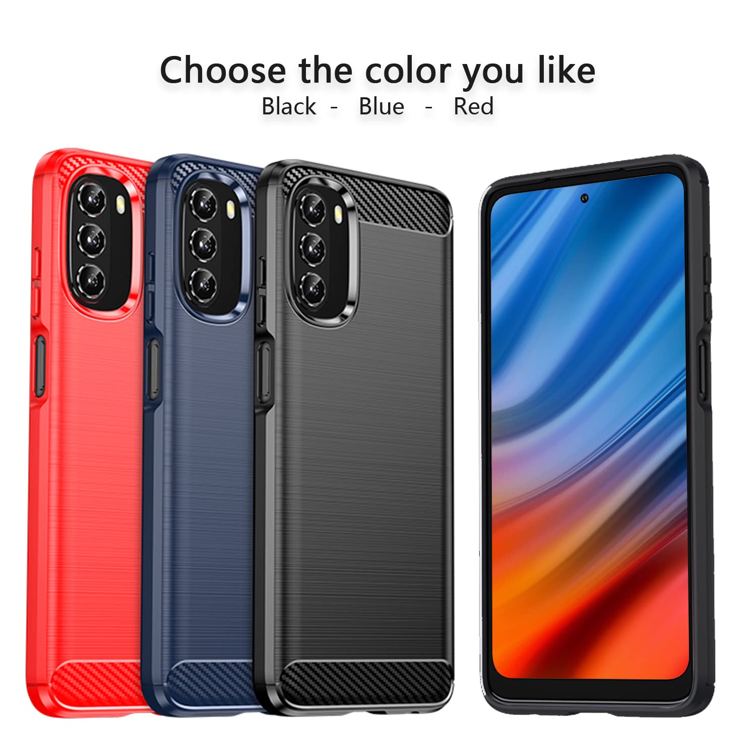 SCL Custodia Per Moto G 5G 2022 Custodia Motorola G 5G 2022 Coque, [Blu