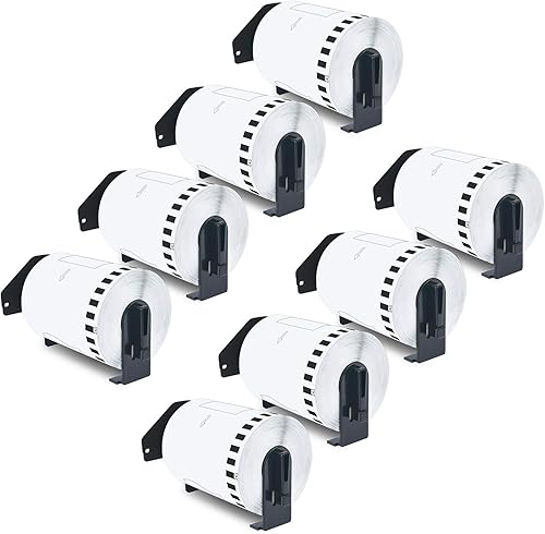 GREENCYCLE DK2243 DK-2243 Reemplazo continuo de etiquetas (4 pulgadas x 100 pies) Compatible con impresoras de etiquetas Brother QL-1050 QL-1050N