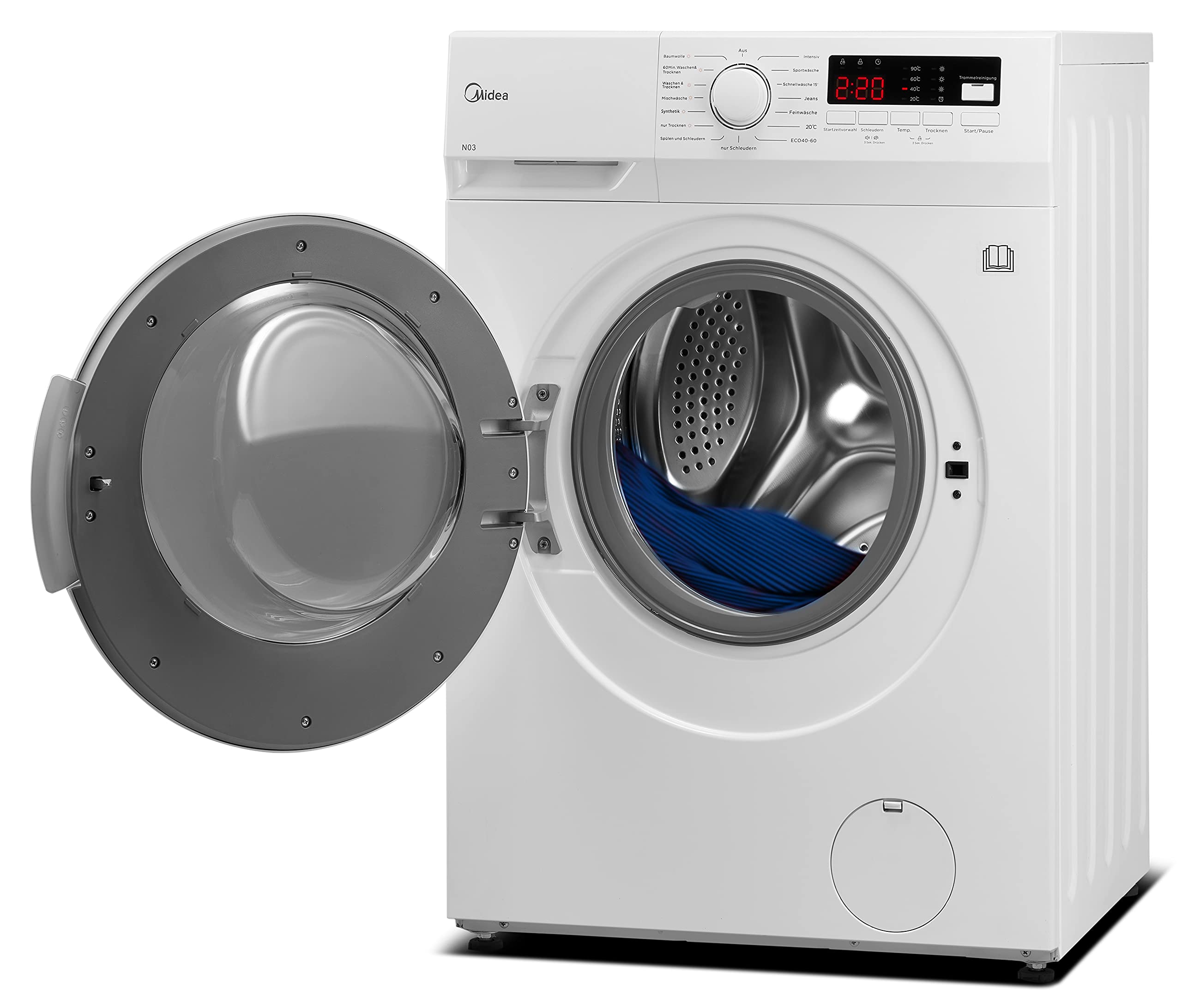 Midea Waschtrockner MFNED85-1455 8kg 5kg 1400 U/min Energieeffizienzklasse E