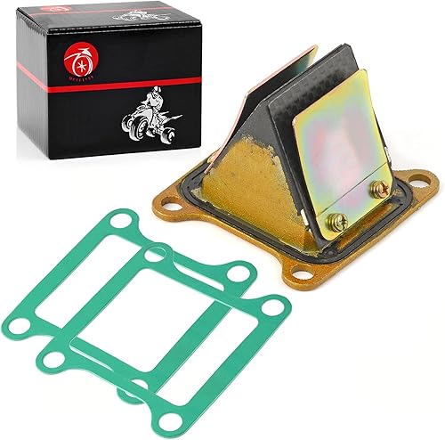 Miniatura 3 de Arranque del colector de admisión de carbohidratos y válvula de lengüeta y junta para KAWASAKI KX85 KX100 2001-2021