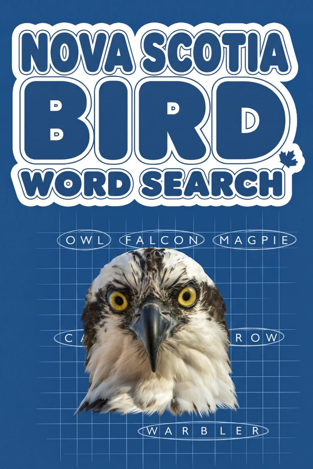 Nova Scotia Bird Word Search, A Canada Bird Identification Word Game for Birdwatchers and Ornithologists.