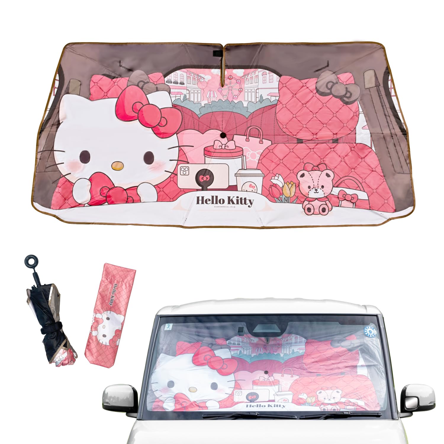 Amazon.co.jp: サンリオ ハローキティ KITTY サンシェード 車用