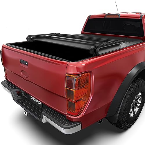 Miniatura 13 de OEDRO Cubierta suave de triple pliegue para caja de camioneta compatible con Ford F250 F350 F-250 F-350 Superduty 1999-2025 con caja de 6.8 pies