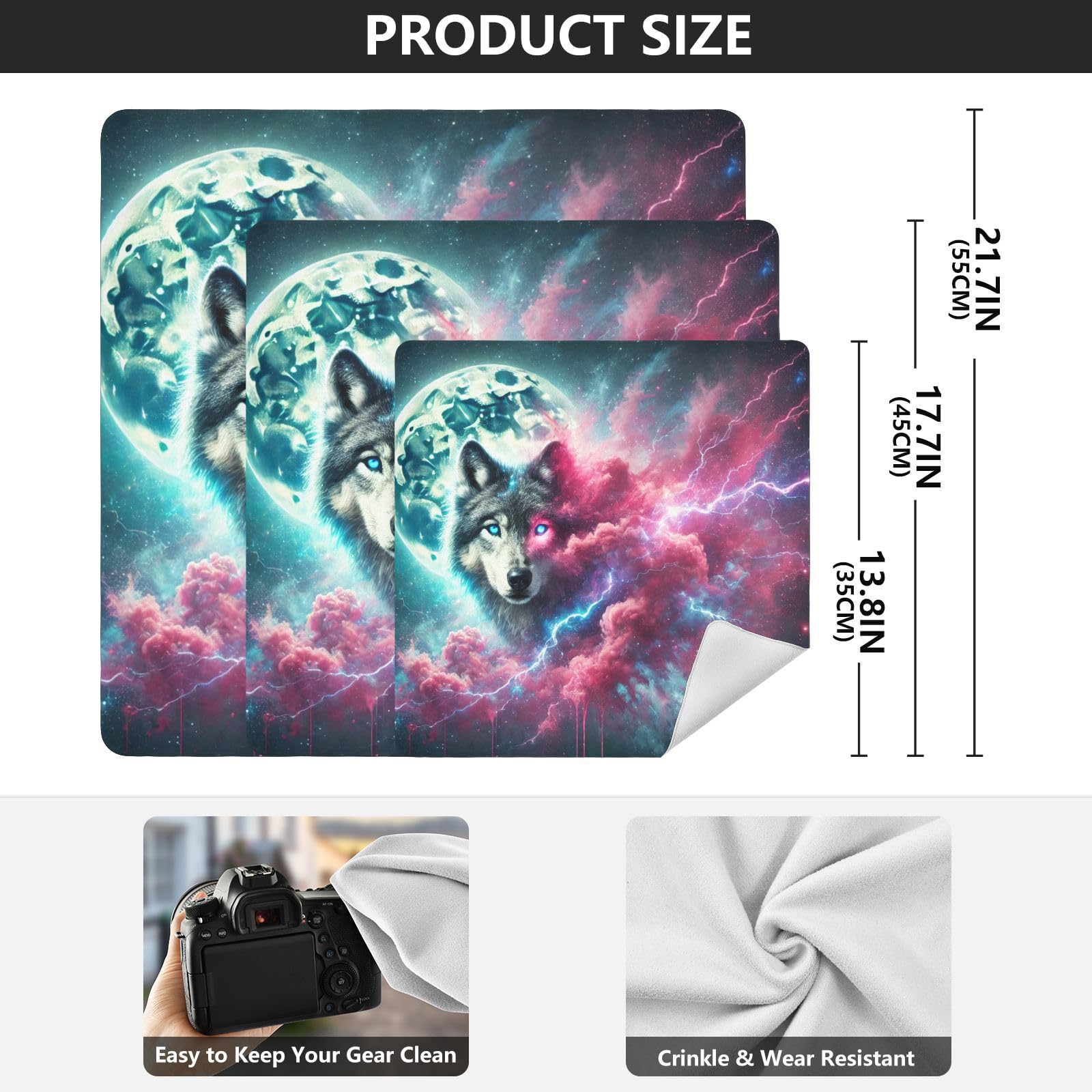 Joko Ivery Cosmic Wolf Blue Self-adhesive Cloth 17.7