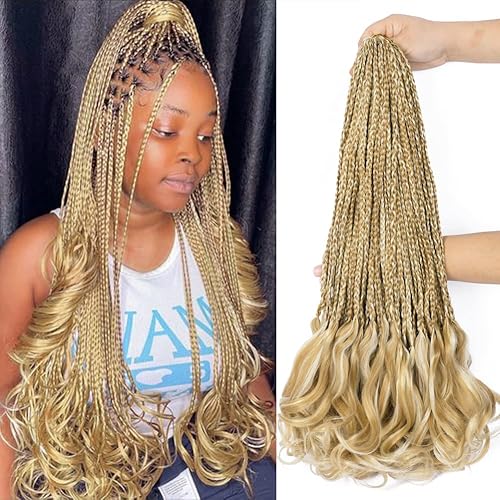 7 paquetes de trenzas de ganchillo rizadas francesas de 14 pulgadas, trenzas de ganchillo preestiradas, trenzas de ganchillo rizadas francesas con