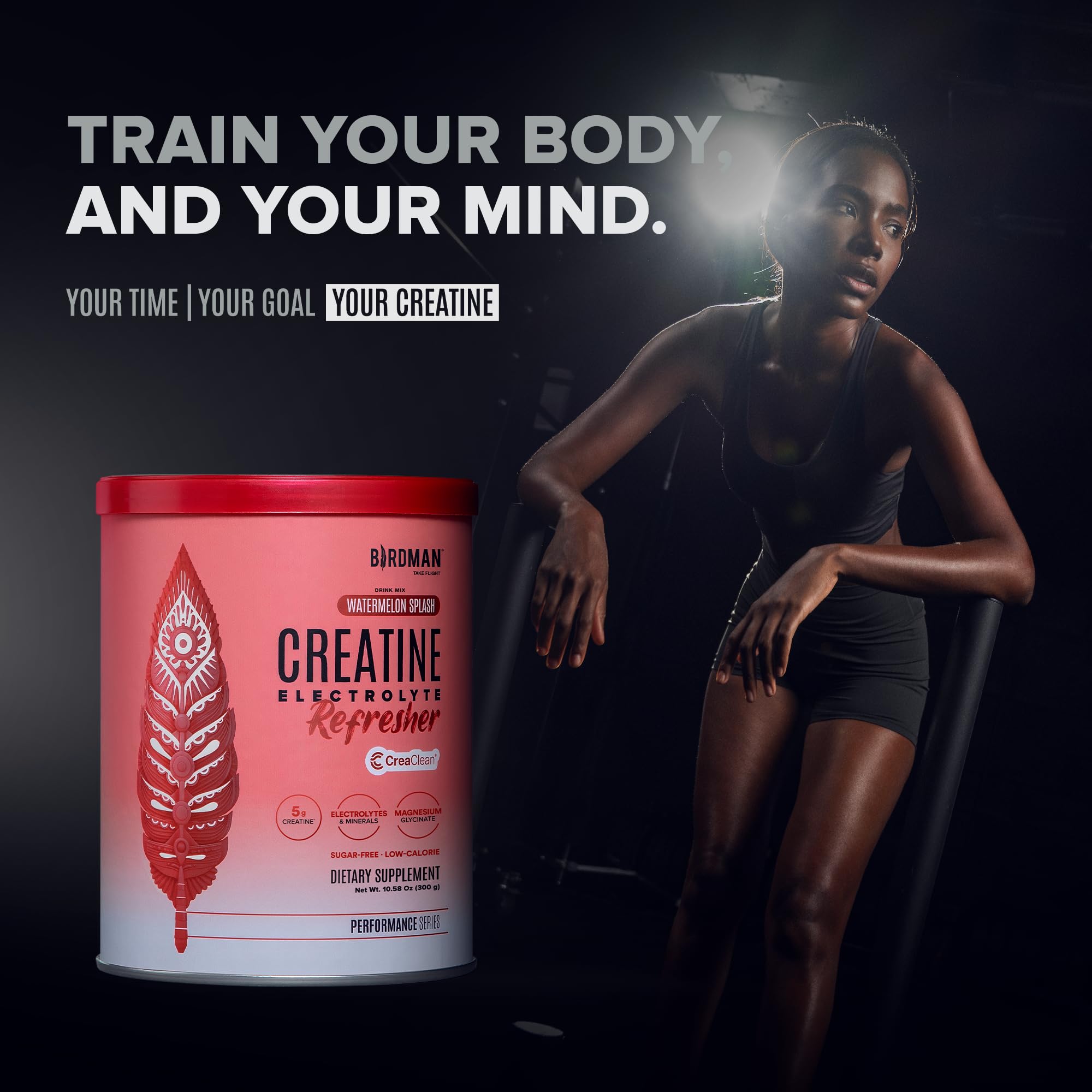 BIRDMAN Creatine Refresher | Creatine Monohydrate Powder with Electrolytes, Magnesium Glycinate & Vitamins | Creaclean Seal | Sugar Free, Low Calorie | Watermelon Splash | 30 Servings — Amazon image 2