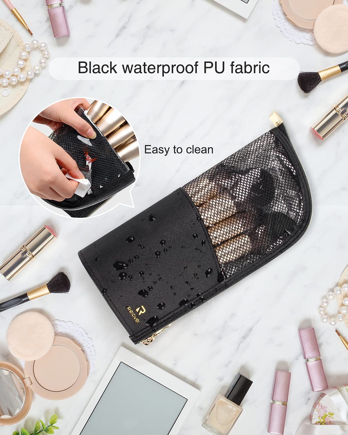 Makeup Brush Organzier Bag,High Capacity Portable Stand-Up Makeup Brush Holder,Professional Artist Makeup Brush Sets Case Waterproof Dust-proof Makeup Brush Cup : Beauty & Personal Care