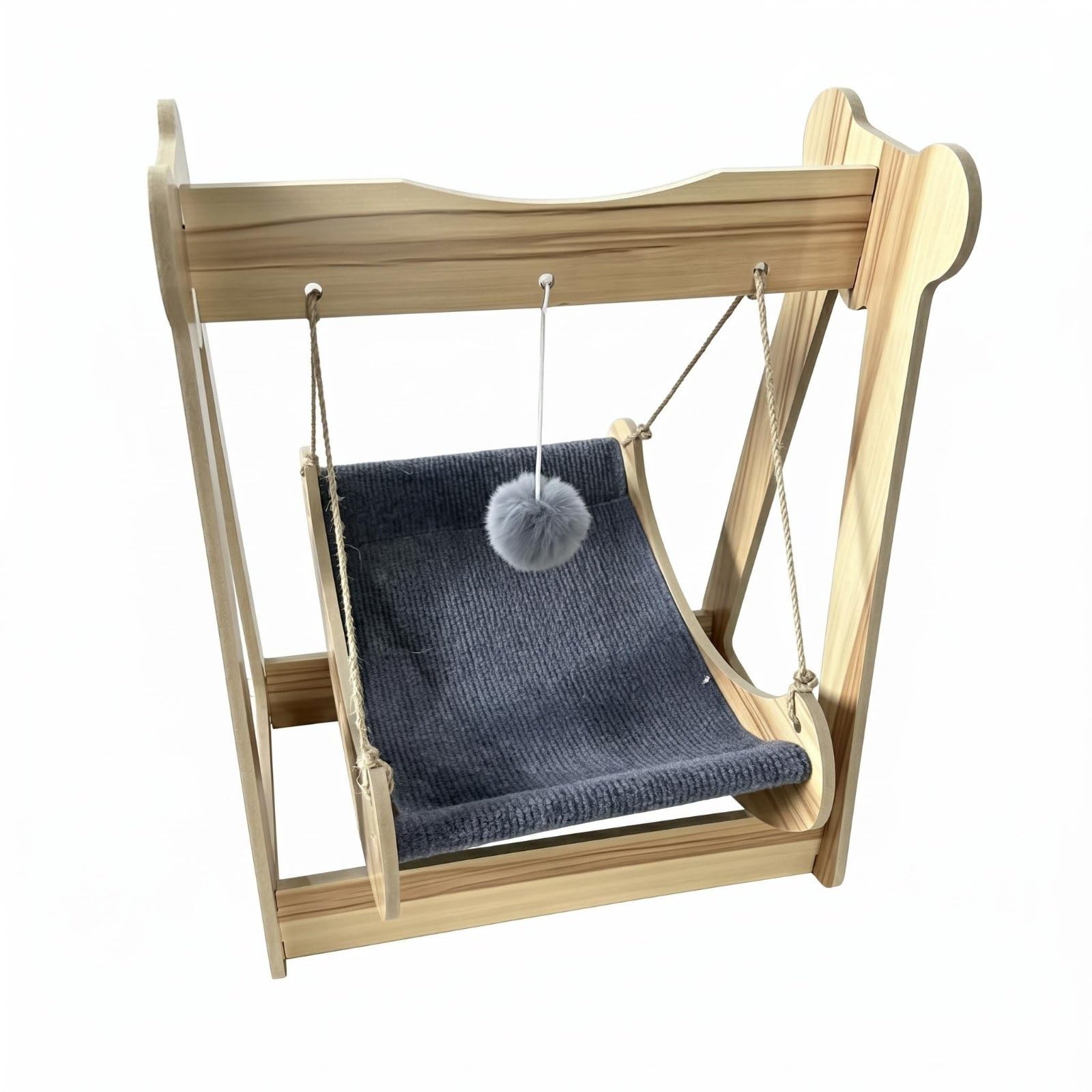Amaca Gatta Appesa Design Boho Lettino Sospeso Struttura Stabile per Gatti, Gattini, Soggiorno, Camera