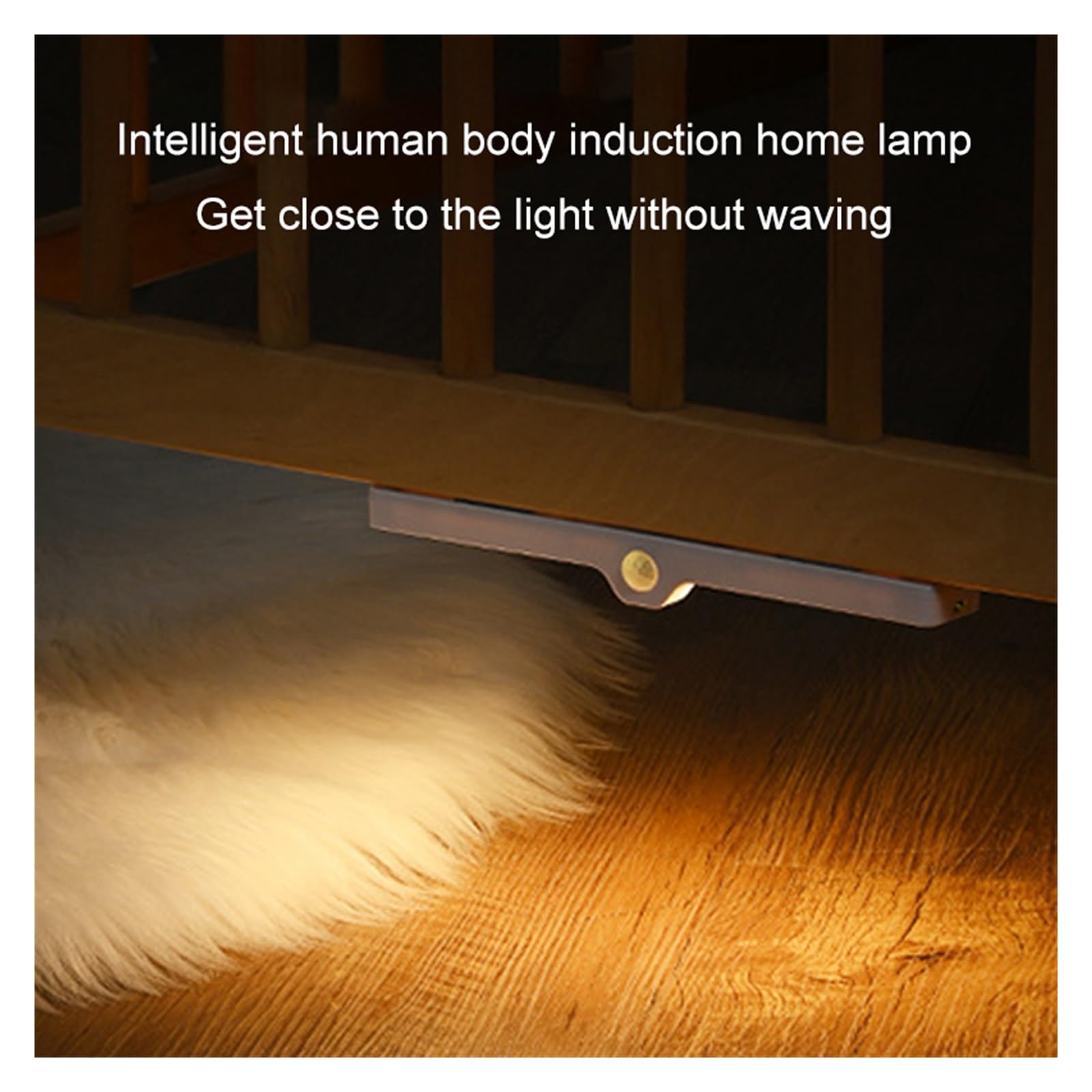 Luci Sotto Mobile Luce Notturna A LED Smart Motion Senso Lampada Da Comodino Notte Con Attenuazione Wireless Ricarica USB Camera Letto Armadietto Cucina Lampade Notturne(Warm Light)