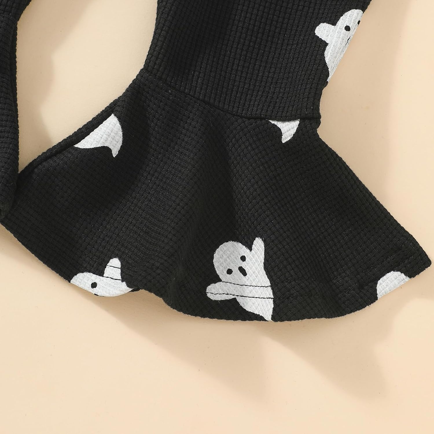Halloween Toddler Baby Girl Outfit Boo Romper Jumpsuit Spaghetti Strap Overall Bell Bottoms Outfits Fall Clothes