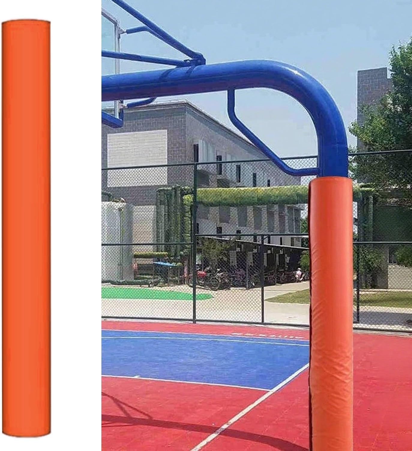 VUIKLCty Basketball Pole Padding - Universal Fit For Multiple Sizes Outdoor Protection And Safety Wrap(Dia 114mm)