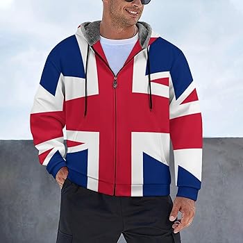 Amazon.co.jp: [WUZY] イギリス国旗 パーカー コート ジップアップ