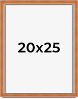 Vista 231 de Marco marrón de 18 x 24 pulgadas, marco de madera maciza de nuez de miel, ancho de moldeo de 0.875 pulgadas, profundidad de rabo de 0.875 pulgadas