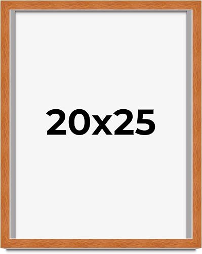 Miniatura 231 de Marco marrón de 18 x 24 pulgadas, marco de madera maciza de nuez de miel, ancho de moldeo de 0.875 pulgadas, profundidad de rabo de 0.875 pulgadas