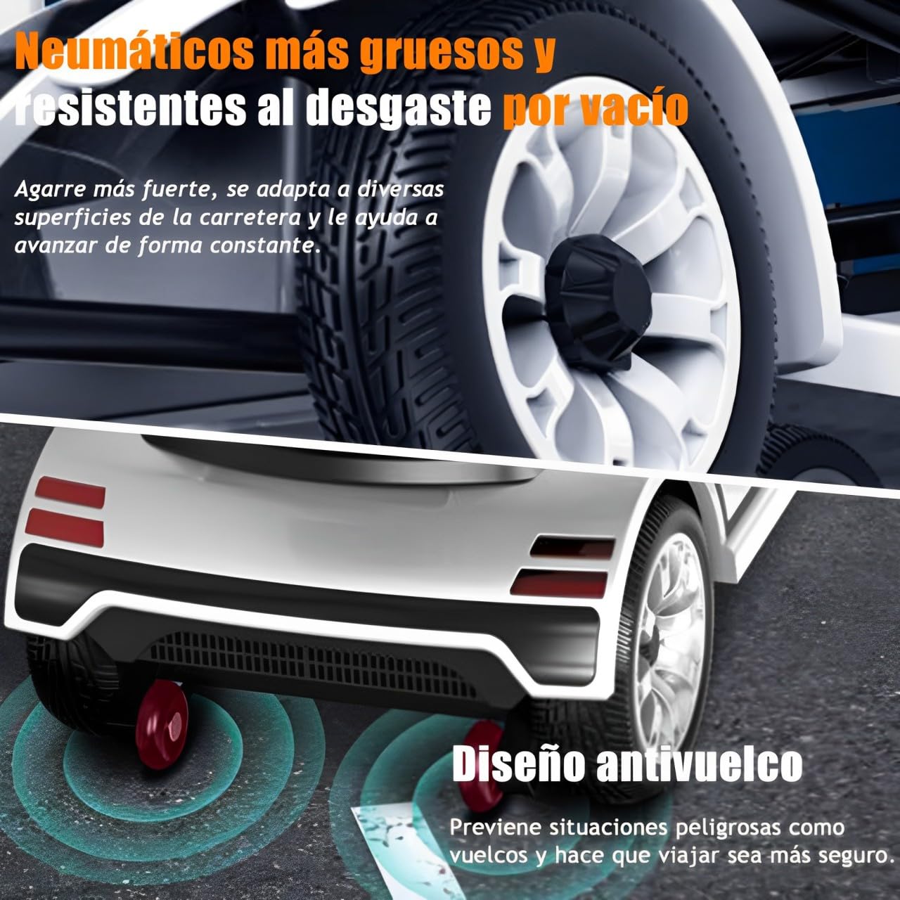 Scooters de Movilidad Plegables para Adultos, Scooter de Movilidad de 4 Ruedas Capacidad de 190 kg Batería Extendida de 35km de Largo Alcance con Canasta y Señal de Giro (Rojo)