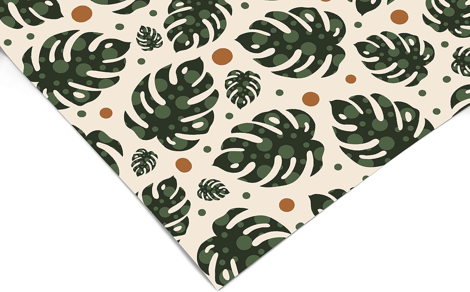 Monstera Plant Contact Paper Shelf Liner Drawer Liner