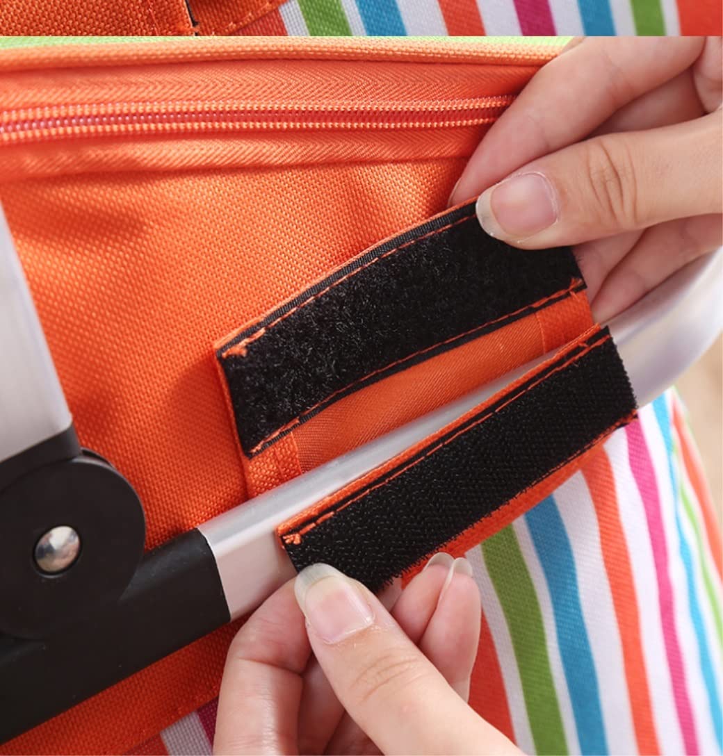 Kosz Piknikowy Izolowany Kosz Piknikowy Torba Na Lunch Tote Piknik Świeżym Powietrzu Z Grillem Przyjęcia Świąteczne Przenośny Dekoracja(Oranje)