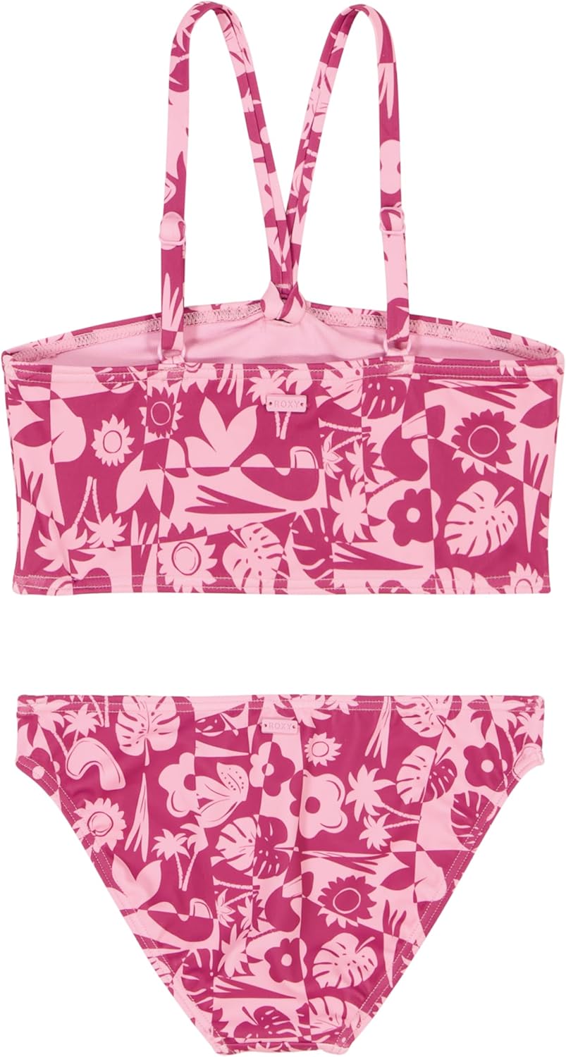 Roxy Girls' Two-Piece Bikini Swimsuit Set, UPF 50+ Sun Protection, Quick-Dry... - Picture 37 of 44