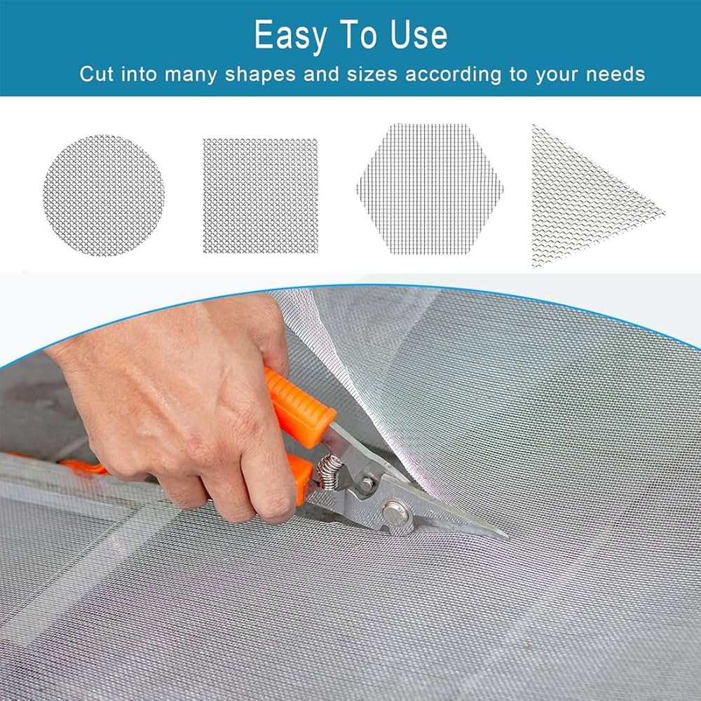 Amazon.com: 網狀不銹鋼過濾網板30 x 120 公分- 30 個網狀細編織