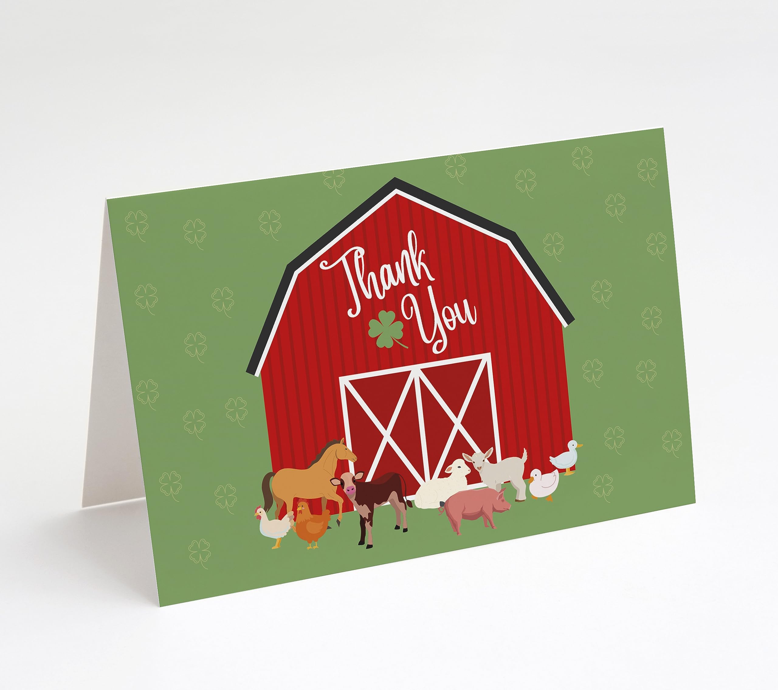 Market On Mainstreet 4H Thank You Cards, Great for FFA or 4H, 25 Blank Cards with Envelopes, Made in The USA (Shamrock)