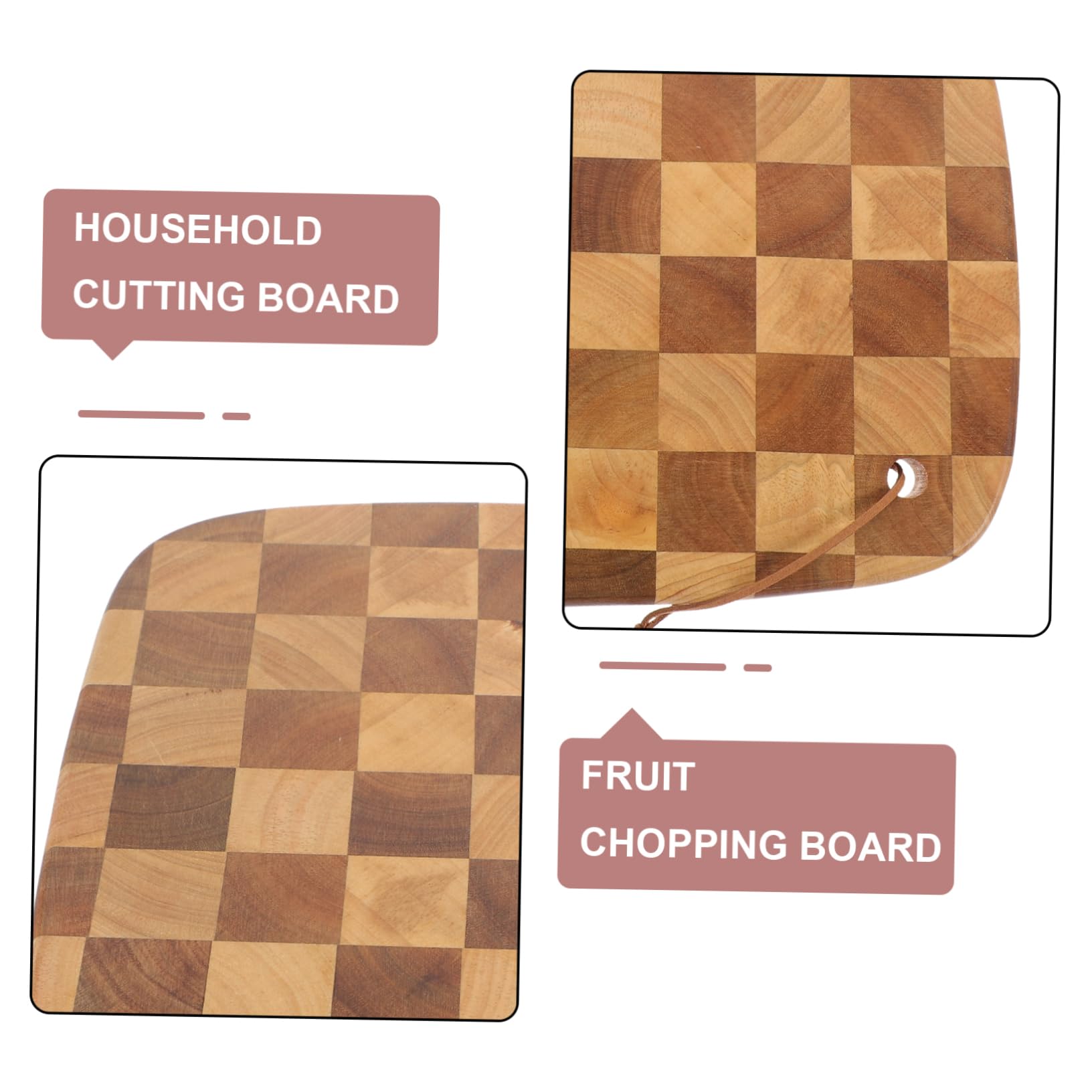 COLLBATH Tabla de Cortar Cocina Madera Nogal Doble Cara Fácil de Usar para Preparar Comidas Cocina Profesional y Hogar
