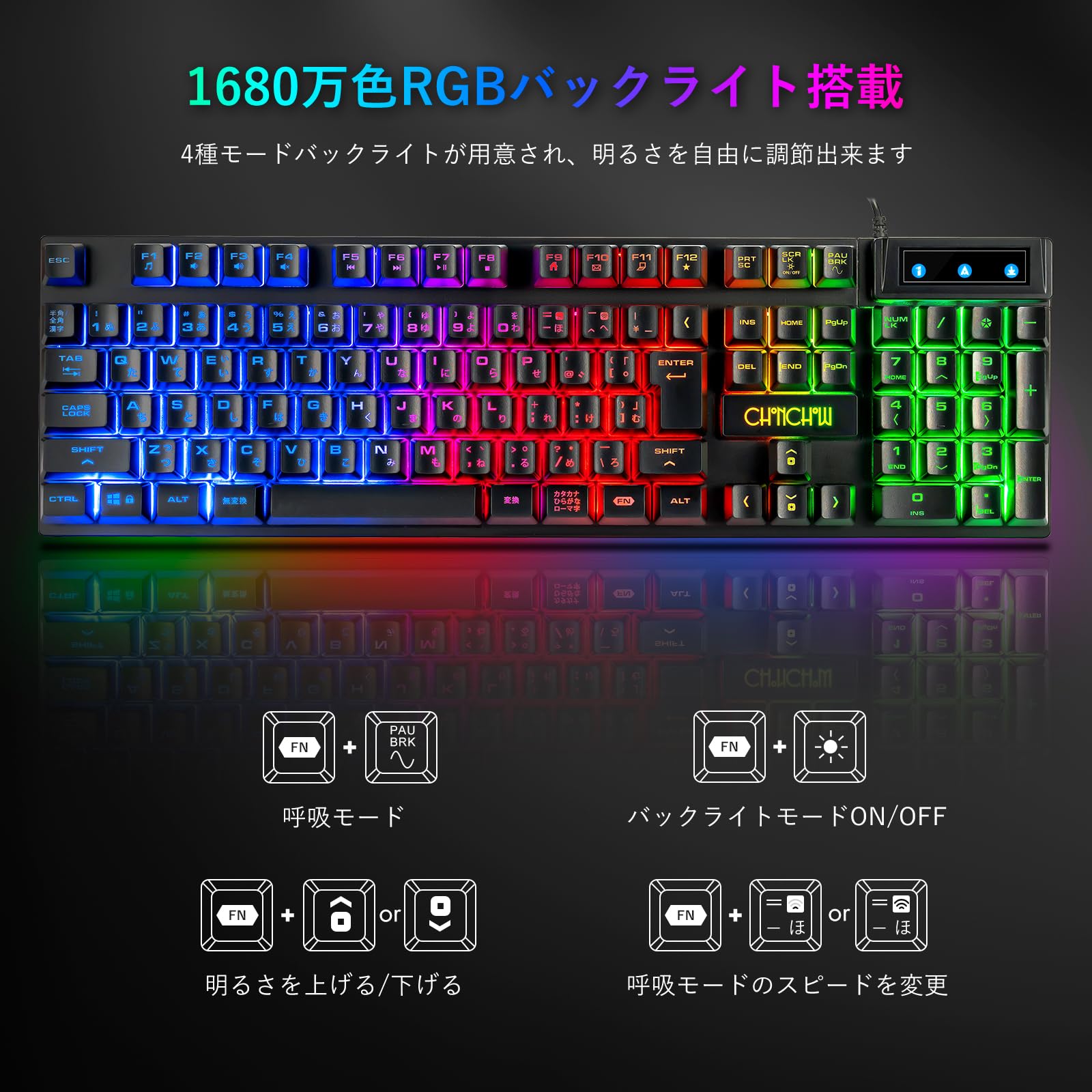 Amazon | CHONCHOW ゲーミングキーボードマウスセット ps4 スイッチに
