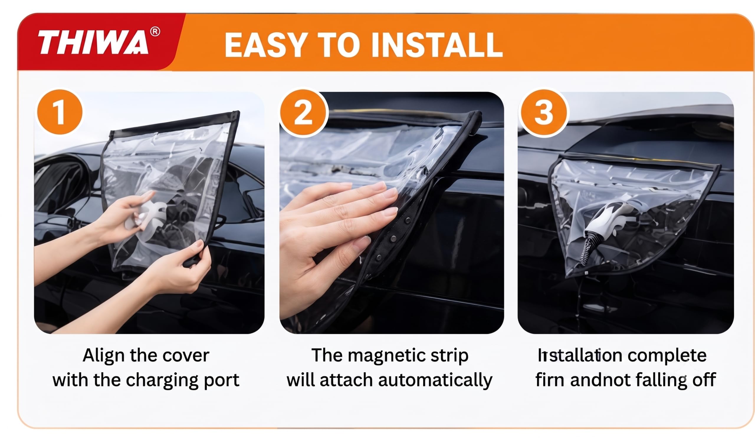 EV Charger Rain Cover - Waterproof & Magnetic -7