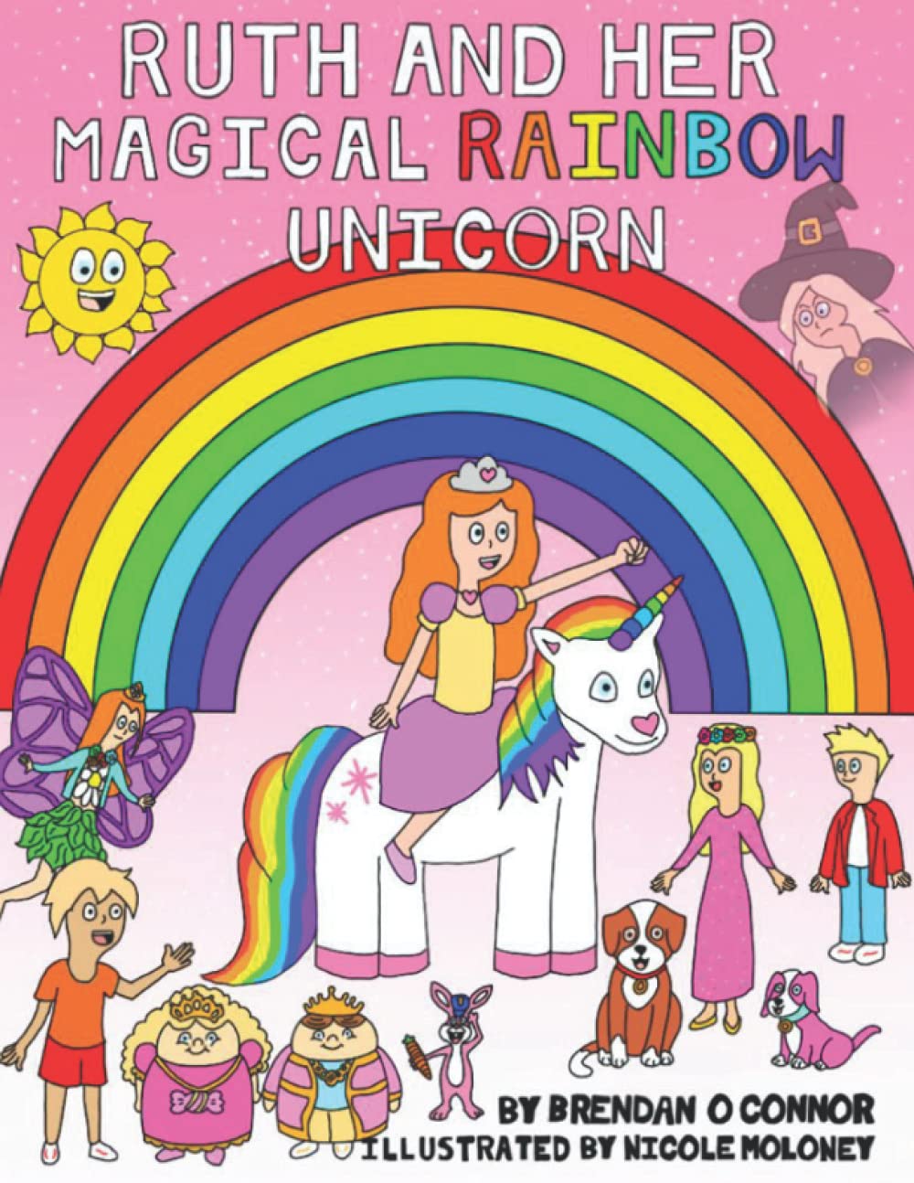 Ruth and her magical rainbow unicorn.
