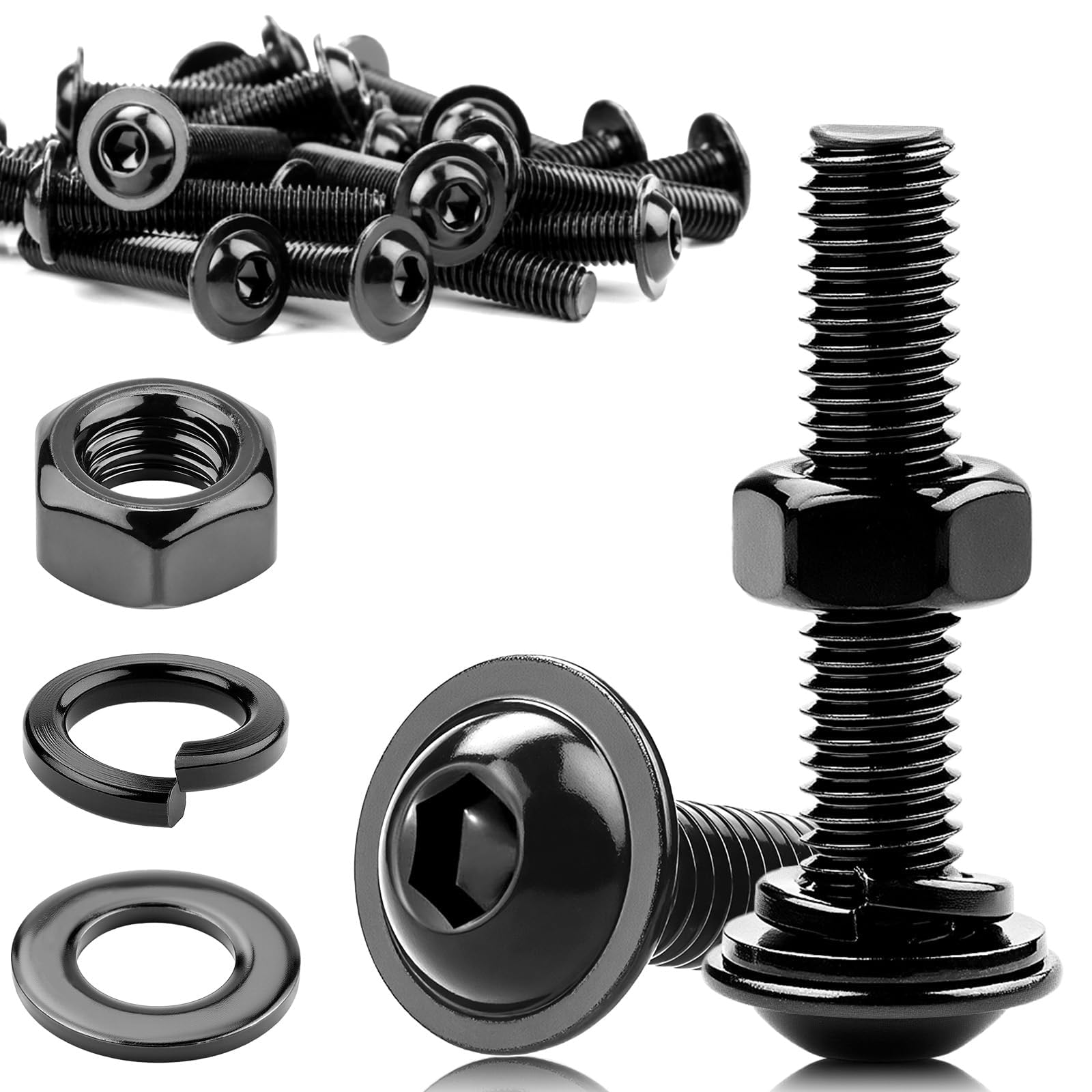 Viti A Testa Bombata M3 X 16 Mm In Acciaio Inox A2 - Confezione Da 80 Pezzi Autofilettanti Torx Con Bitta - Perfette Per Legno, Lamiera E Progetti Fai-da-te