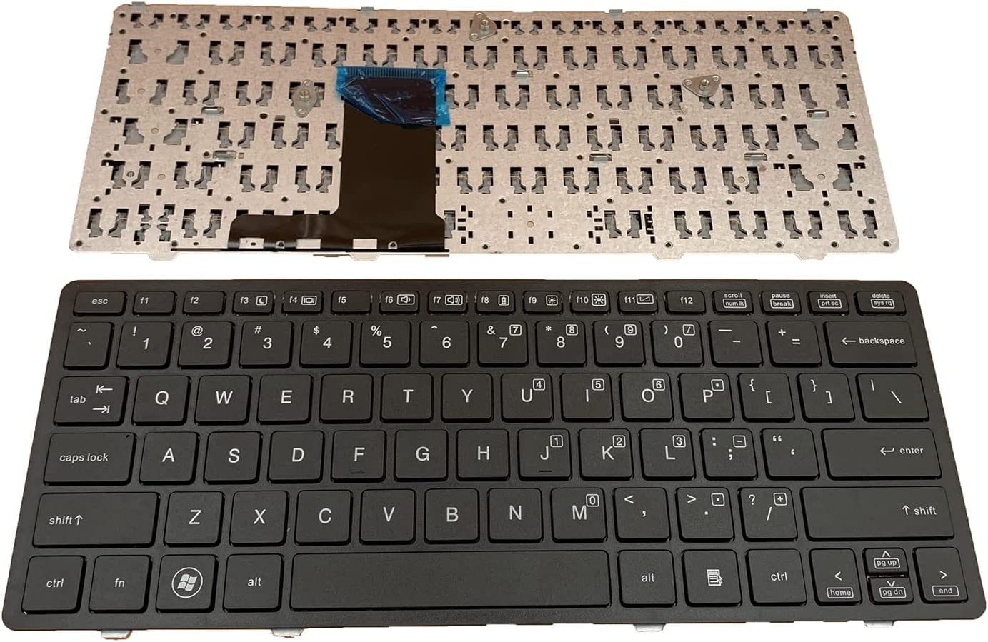 Tastiera HP EliteBook 2560/2570 – Layout UK, Nera, Originale HP Con Codici 701979-031