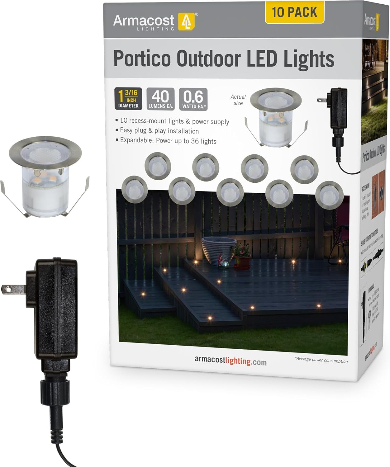 Armacost Lighting Portico Outdoor LED Light & Driver Starter Kit 10pk (310124)
