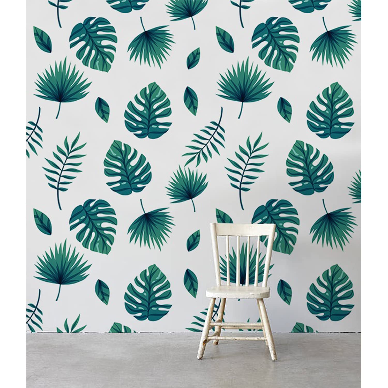 Papier peint panoramique monstera 360x250 cm stickers muraux