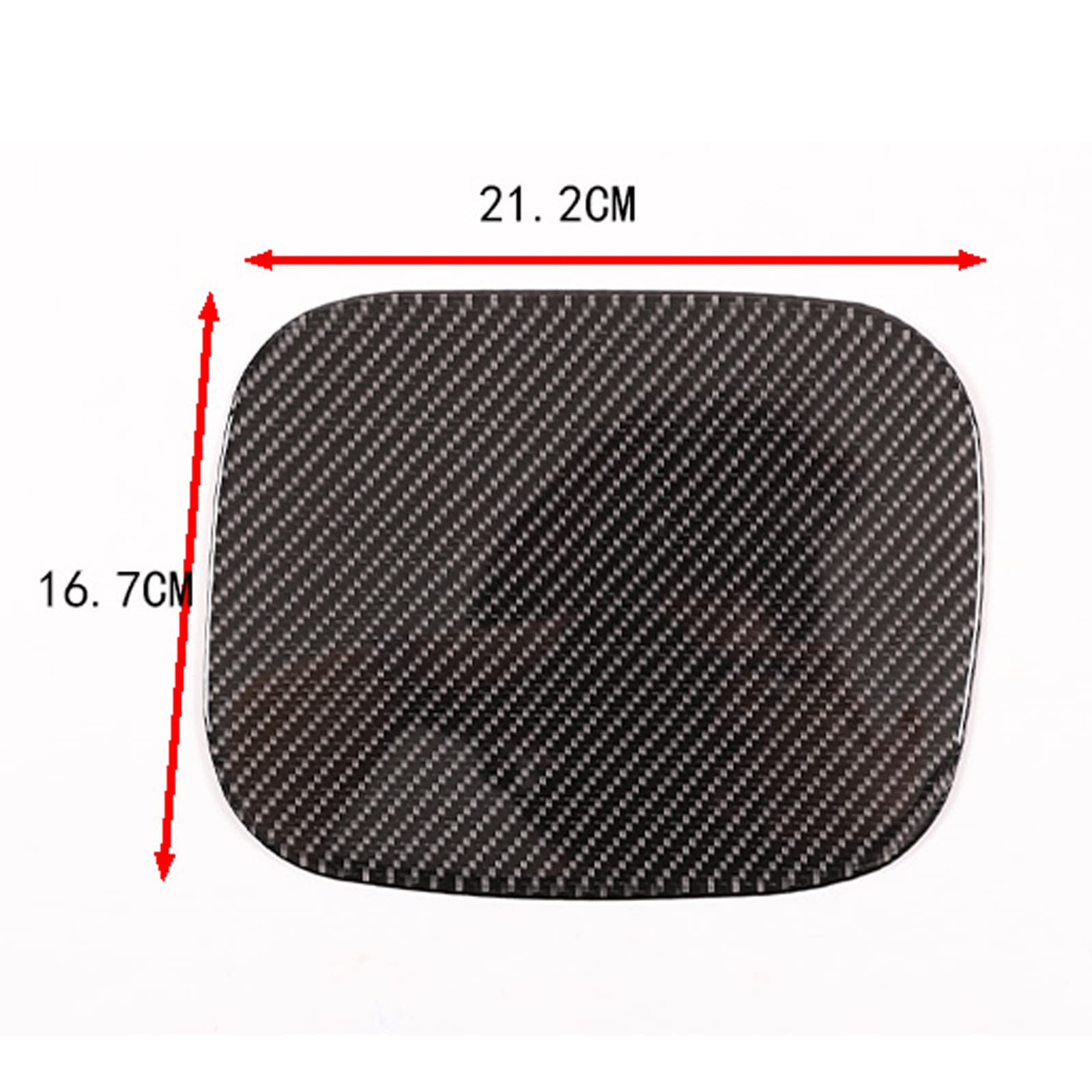Fit For Honda Pilot 2016-2022,Honda Passport 2019-2023 3D Sticker Soft Carbon Fiber Car Body Fuel Tank Cap Cover Trim Sticker (Black Carbon Fiber)