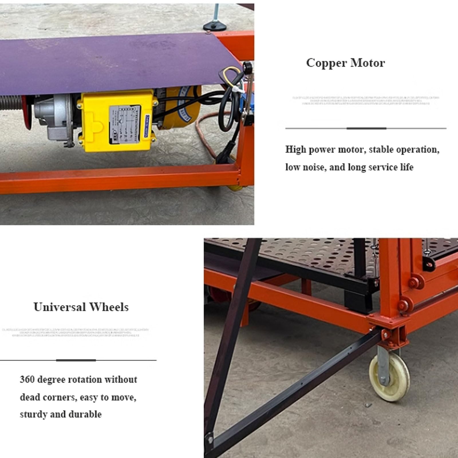 Plateforme élévatrice électrique pliable pour intérieur et extérieur