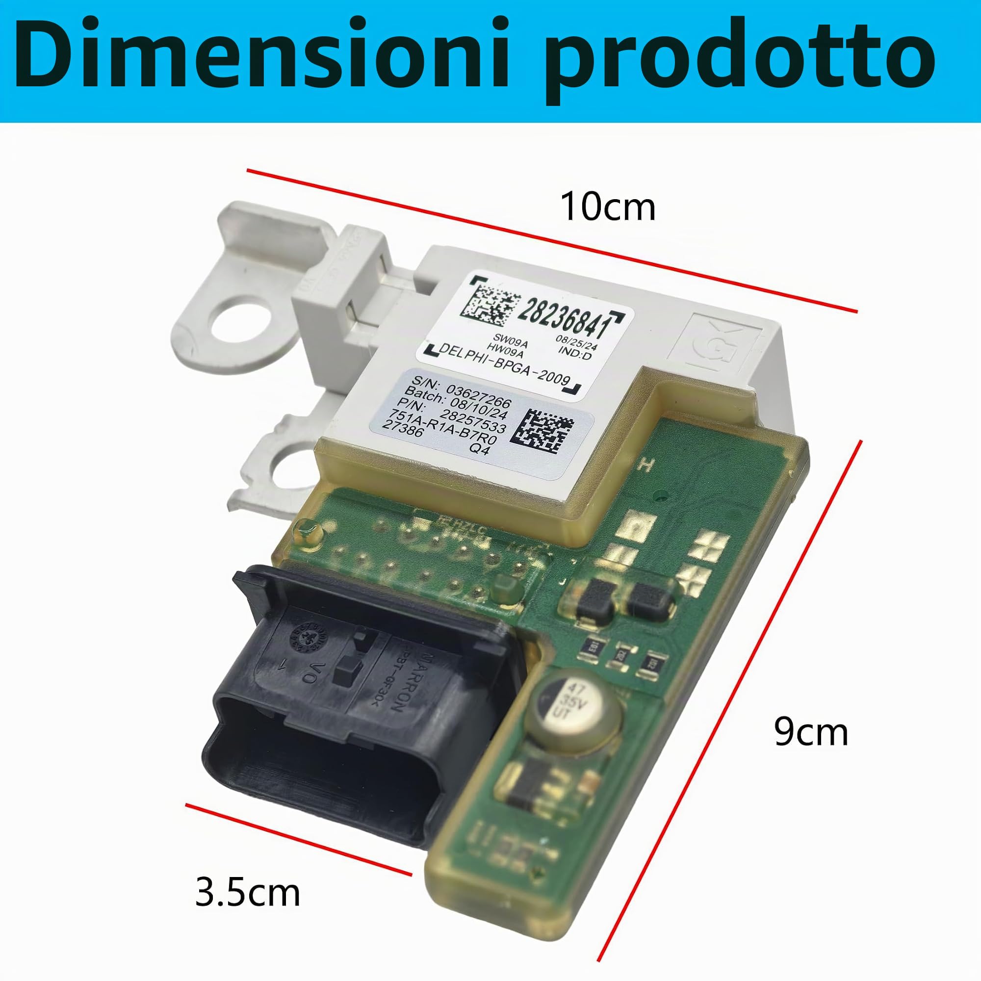 Heart Horse Scatola Fusibili Batteria Modulo Manager Battery Box 6500GR 28236841 Ricambio Scatola Fusibile per Peugeot 308SW 308CC 3008 RCZ 5008 C4 Picasso 1.6 2.0 HDi con Funzioni di Sicurezza