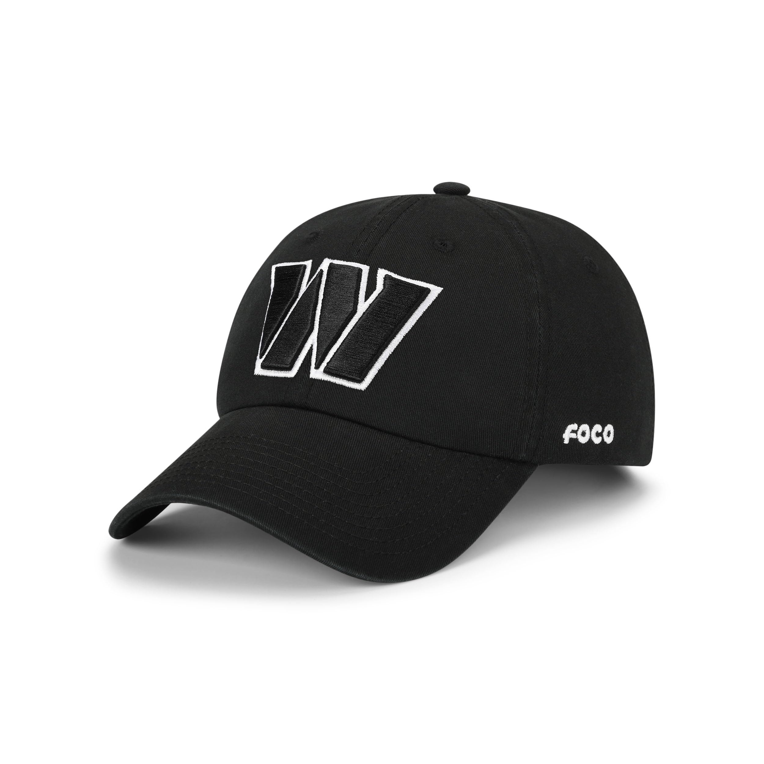 FOCO NFL Mens NFL Team Logo Black & White Casual Hat Caps
