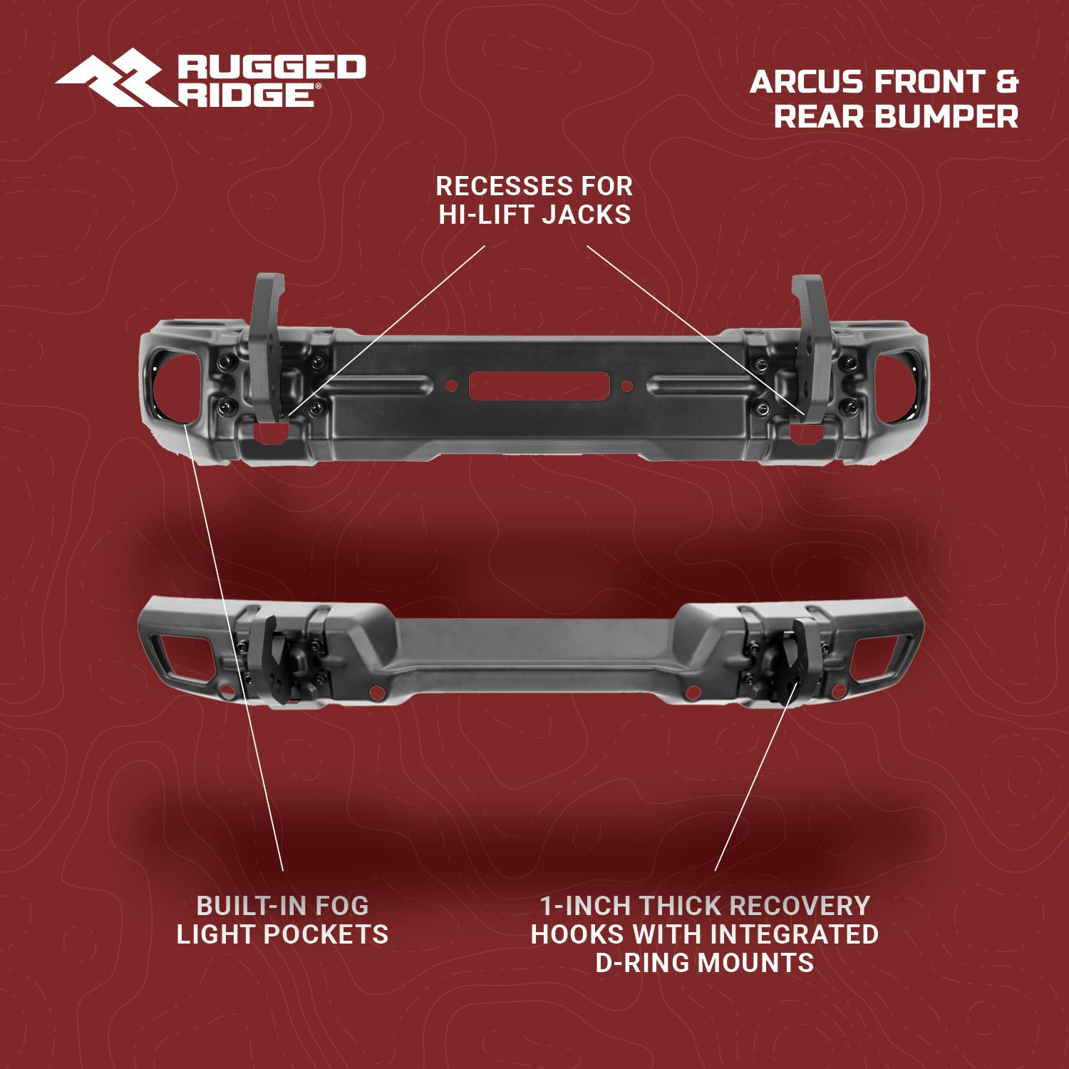 ※ジャマイカスカ RUGGED RIDGE ARCUSフロントリアバンパー Amazon.com: Rugged Ridge Arcus Bumper Combo, Front & Rear