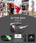 ROCKBROS Lunettes de soleil à vélo Lunettes de vélo photochromiques Lunettes de Vélo pour hommes Lunettes de sport pour femmes UV Protection