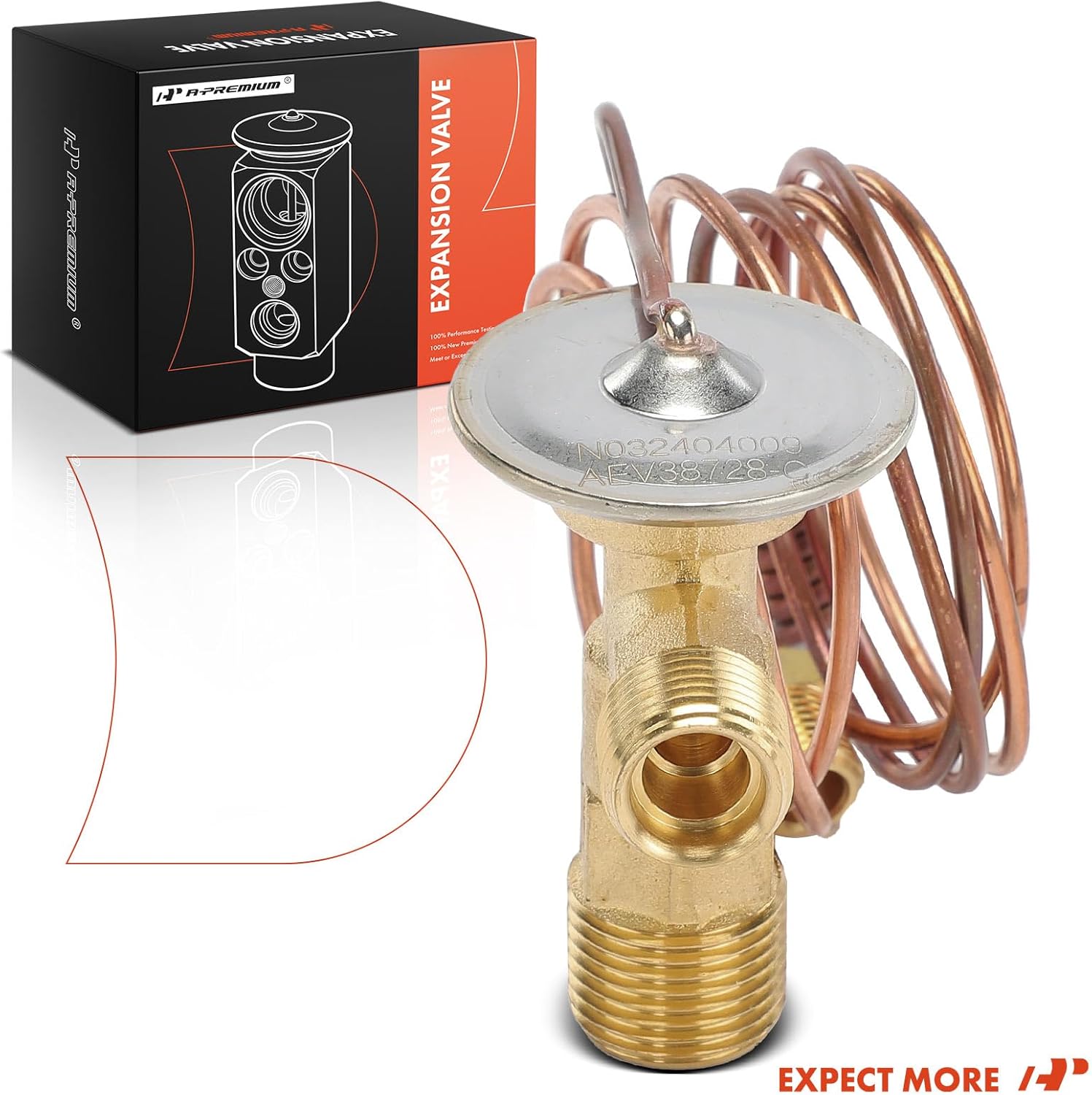 A-Premium AC Expansion Valve Compatible with International Harvester 5070/8100/4600/7100/4600LP/8300/4700/4700LP/4800/4900/9300/9400/F5070/G4900/5000/5500i/5900i/9100i SBA/9200i SBA/9400i SBA/9900i