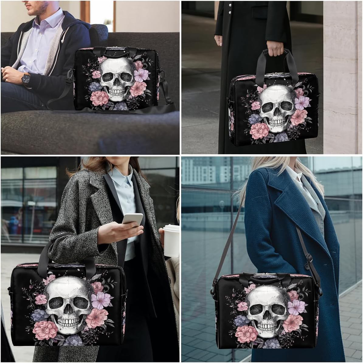 Vintage Sunflower Laptop Bag Floral Flower Laptops Sleeve Briefcase Notebook Carrying Case for Women 15.6 16inch
