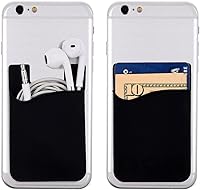 Vista 2 de Agentwhiteusa Cartera adhesiva para teléfono celular (para tarjeta de crédito, tarjeta de visita e identificación) compatible con iPhone, Android