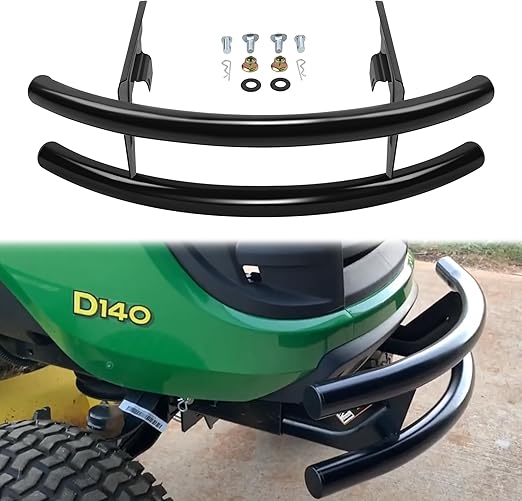 JY PERFORMANCE Front Bumper Guard Compatible with John Deere 100 Series 102 115 125 135 145 155C 190C D100 D110 D120 Lawn Tractor Brush Guard