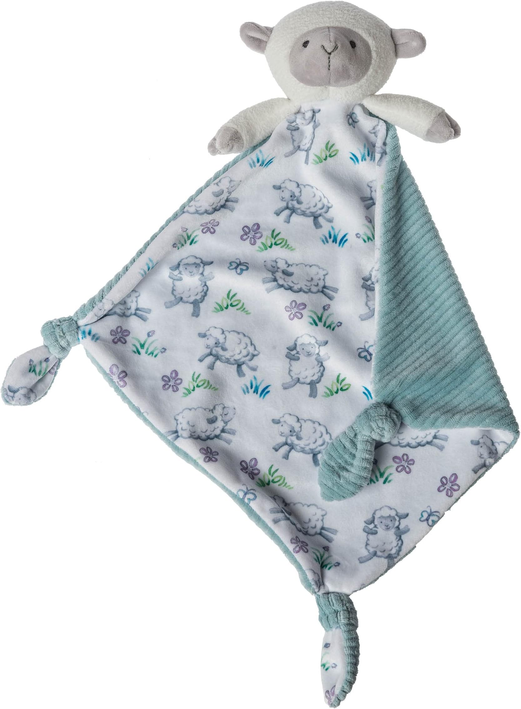 Mary Meyer Little Knottie Lovey Security Blanket, 10 x 10-Inches, Lamb, (43204)