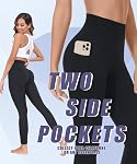 iaoja 3 Pack High Waisted Leggings with Pockets for Women-Soft Tummy Control Pants for Running Yoga Workout Leggings