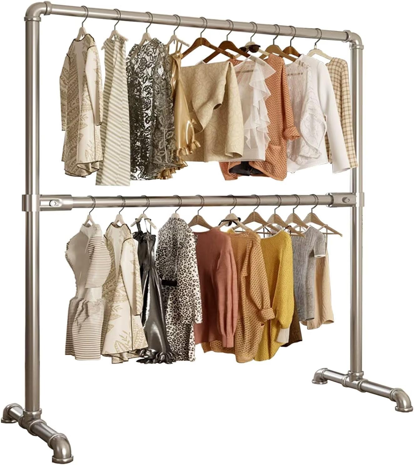 キャスター付きハンガーラック　95×45×135 キャスター付きハンガーラック95×45×135