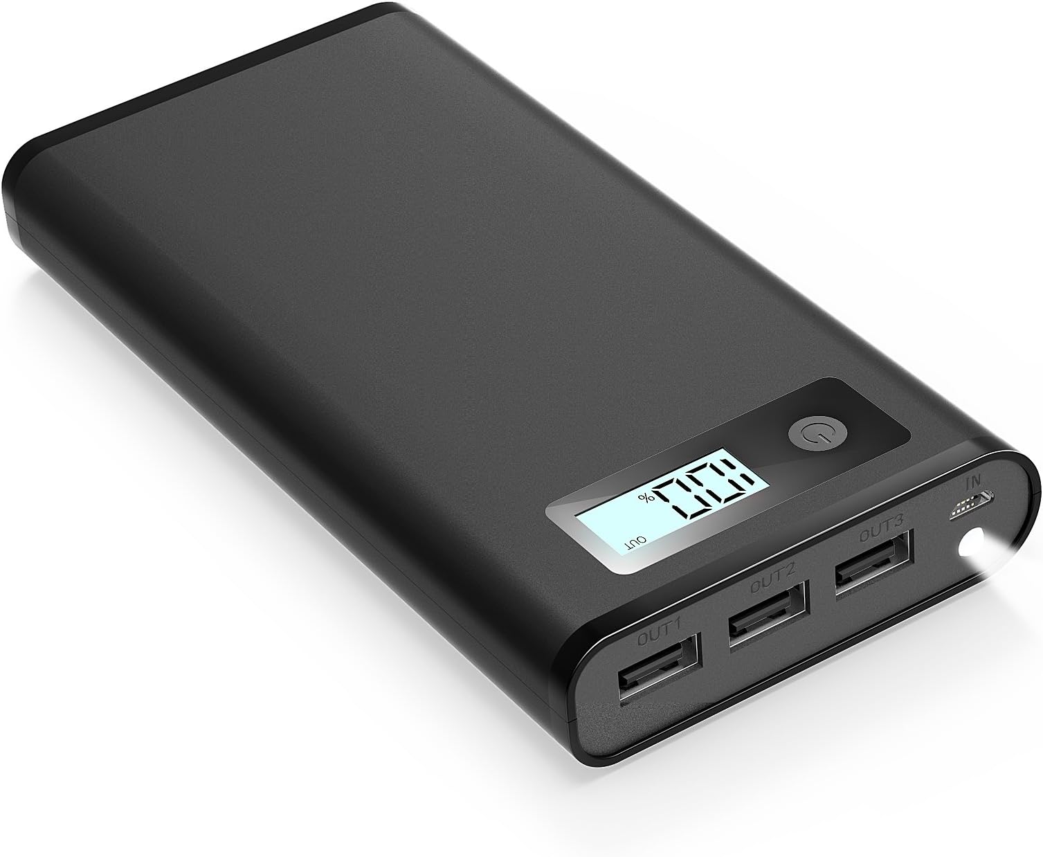 KUNSTWORKER 35000mAh Portable Charger, 3-Port USB Output Power Bank External Battery Packs for iPhone 6, 7 Plus, Samsung Galaxy S8, Note 8, iPad, Tablets and More (black4)